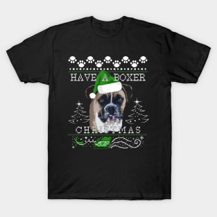 Fawn Boxer Christmas Sweater T-Shirt